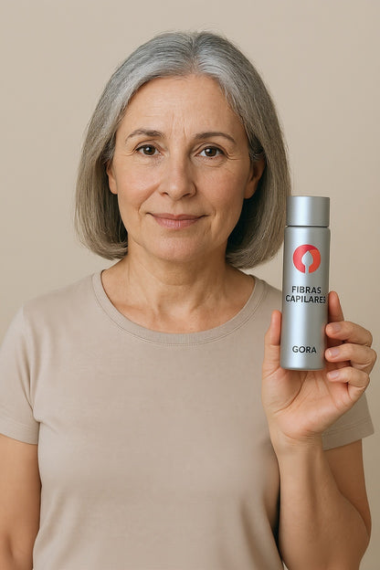 En 20 Segundos.                                     Consigue Cubrir Zonas Despobladas de Cabello con GORA Fibras Capilares